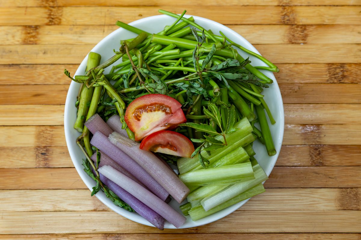 Đĩa Rau Nhúng Lẩu Miền Tây